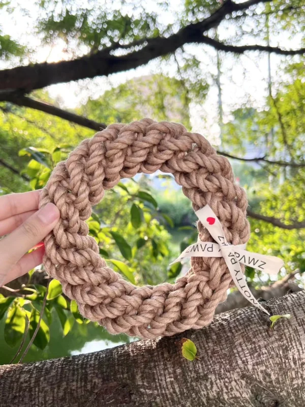 Hemp Rings Knotty Pawz Hemp Ring - Hilton Butler, Inc.